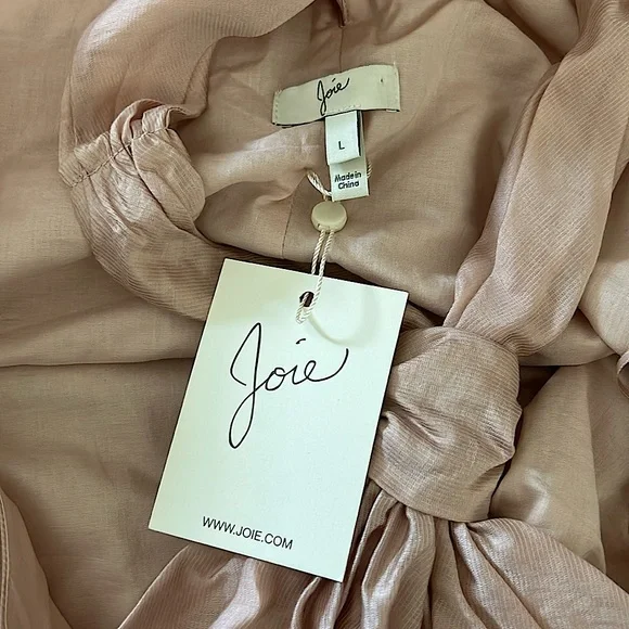 Joie NWT Blush Sand Earldena Halter Top Shirt **Size L** 🌸🌸 - Picture 6 of 6